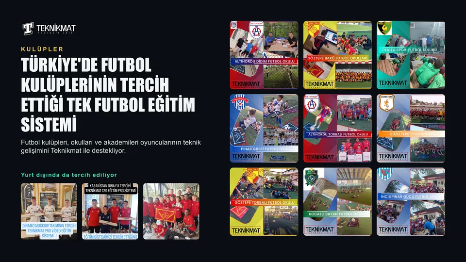 Teknikmat ile çalışan futbol kulüpleri